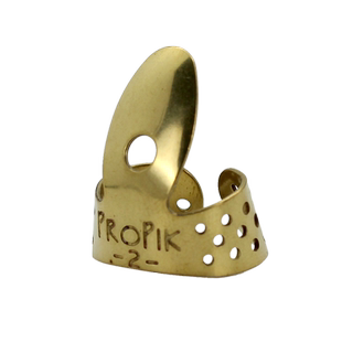 美产手工PROPIK吉他义甲指套铜镍不锈钢右手食指环民谣指弹拨片