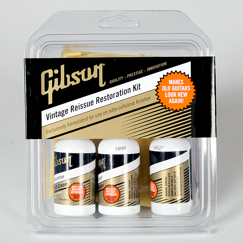Gibson吉普森 吉他护理套装 指板清洁 擦亮剂 琴体护理油 擦琴布