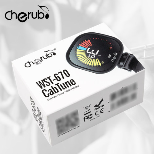 小天使WST-670充电式调音器 吉他贝司尤克里里小提琴半音阶校音表