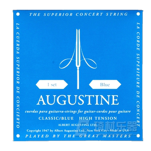 奥古斯丁 AUGUSTINE 经典蓝弦 经典高音+低音蓝弦 古典吉他弦 高