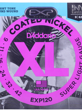 正品达达里奥 Daddario 专业电吉他琴弦 电吉他弦 EXP110 EXP120