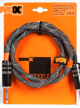 VOVOX Sonorus Drive 1米 吉他贝司音响喇叭连接线 音箱扬声器线