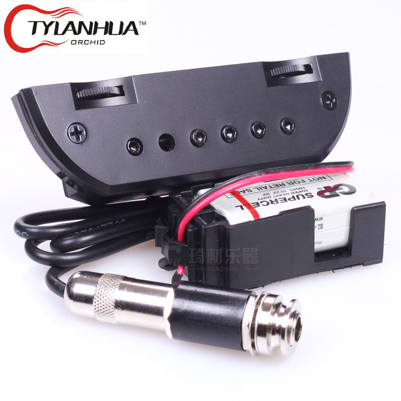 天音TYLANHUA T-903 钢弦民谣木吉他双系统磁感音孔拾音器 可打板