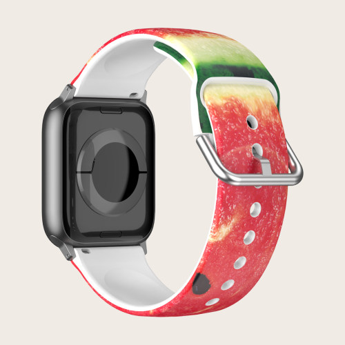 适用于苹果S9表带AppleWatch8/7/6/5/4/3/2/SE智能手表西瓜印花软
