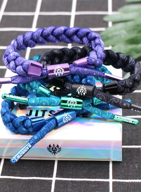 JIT潮流小狮子手链全息渐变腰果花彩虹鞋带手链情侣男女鞋带手环