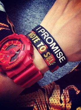 欧文手指deuce詹姆斯IPROMISE MONSTER怪兽潮牌男女运动硅胶手环