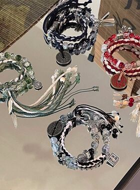 手链 原创手作太极山鬼花钱编绳男手链女百无禁忌情侣