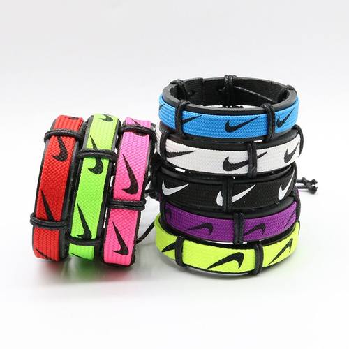 潮流时尚个性复古运动户外手环男女学生情侣手工编制手链篮球腕带