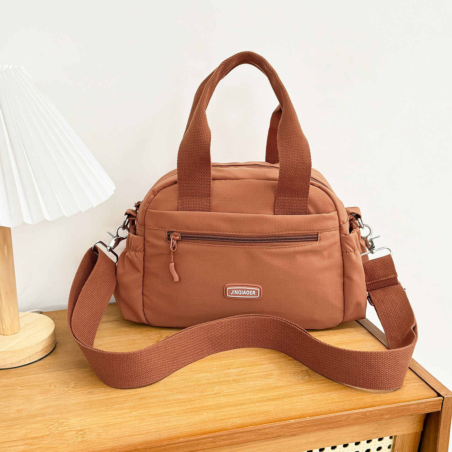 2026新款布包手提小包包女纯色尼龙休闲包大容量斜挎包逛街单肩包,箱包皮具/热销女包/男包,单肩包,淘宝优惠券,粉丝福利购,淘宝优惠卷