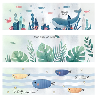 浴室窗户贴膜防走光玻璃贴纸卫生间横向型遮挡膜静电磨砂窗花装饰