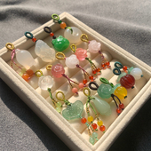 天然玛瑙玉石小滴溜吊坠玉髓貔貅挂件吊饰包挂饰 diy饰品配件配饰