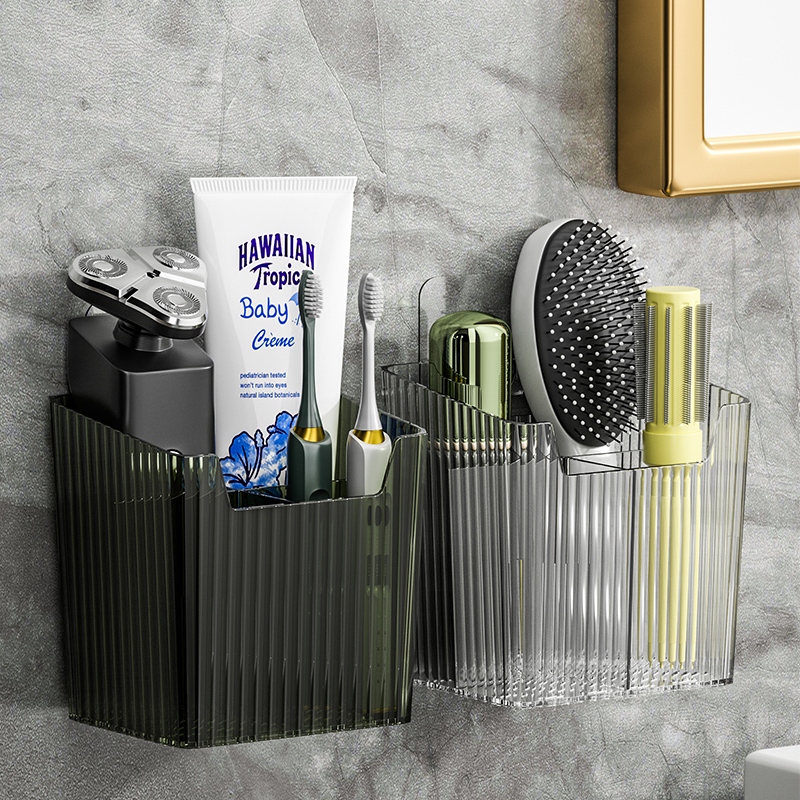 牙刷牙膏梳子置物架卫生间浴室厕所洗漱台壁挂式收纳筒柜各种神器