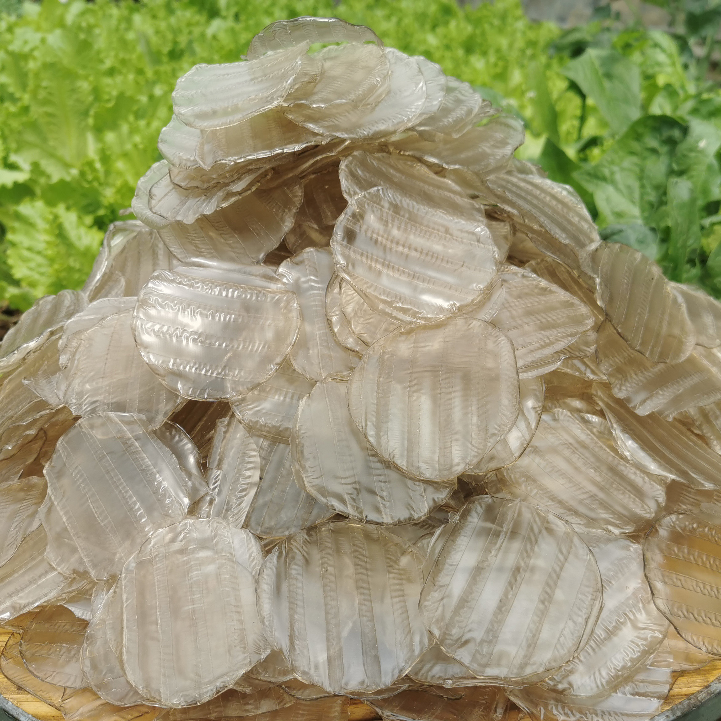 河南特产纯红薯淀粉粉皮小圈粉皮角粉地瓜粉皮箱装礼品