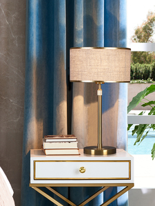 北欧全铜简约现代客厅茶几台灯创意轻奢大气温馨家用卧室床头灯