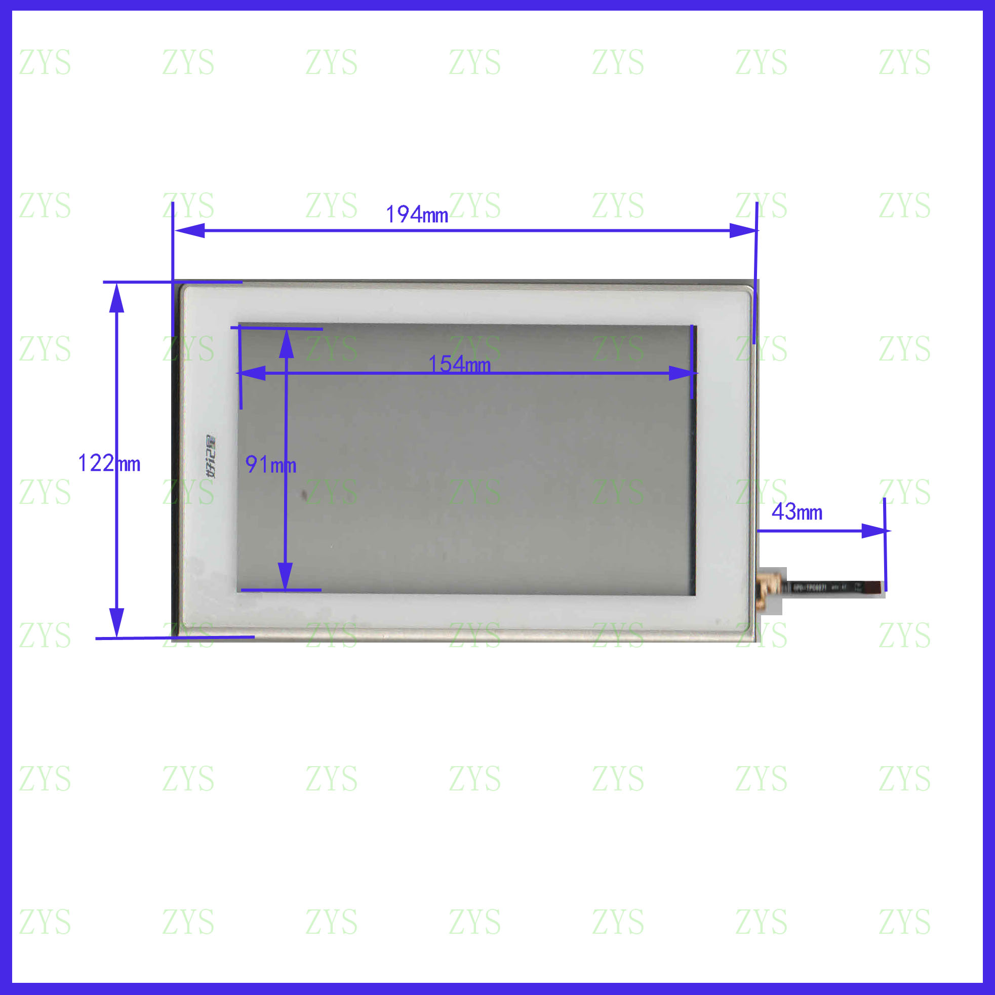 OPDTPC0271用于好记星N717S 平板学习电脑电容触摸手写外屏幕玻璃