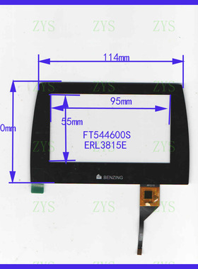XWC4515 用于BENZING电容触摸手写外屏幕4.3寸114*80MM XWC 4515