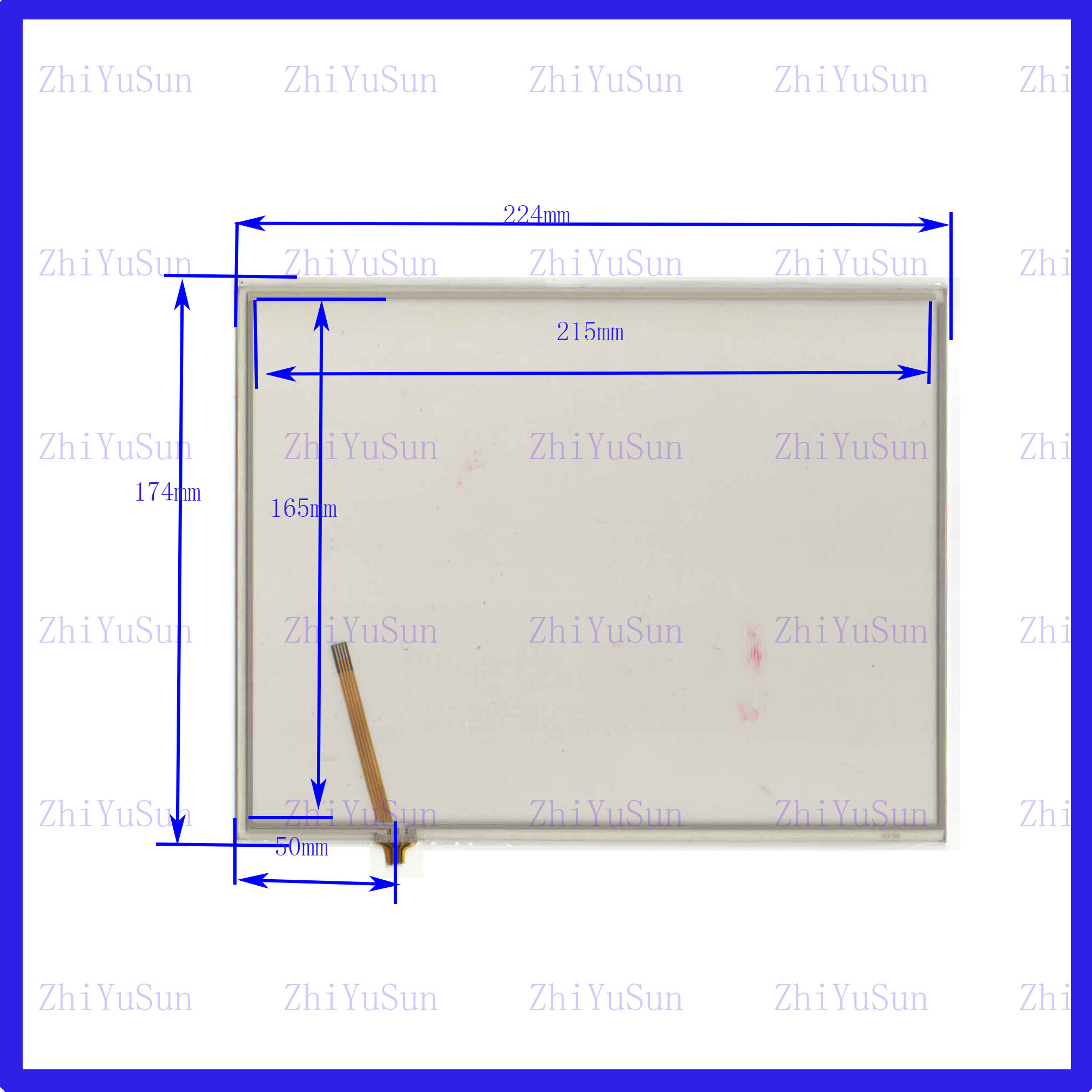 1201-890 1201-X891四线电阻触摸手写外屏幕玻璃质量好 1204890