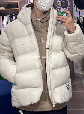 NIKE/耐克ACG 冬季白色保暖连帽宽松休闲加厚百搭棉衣FV8911-104