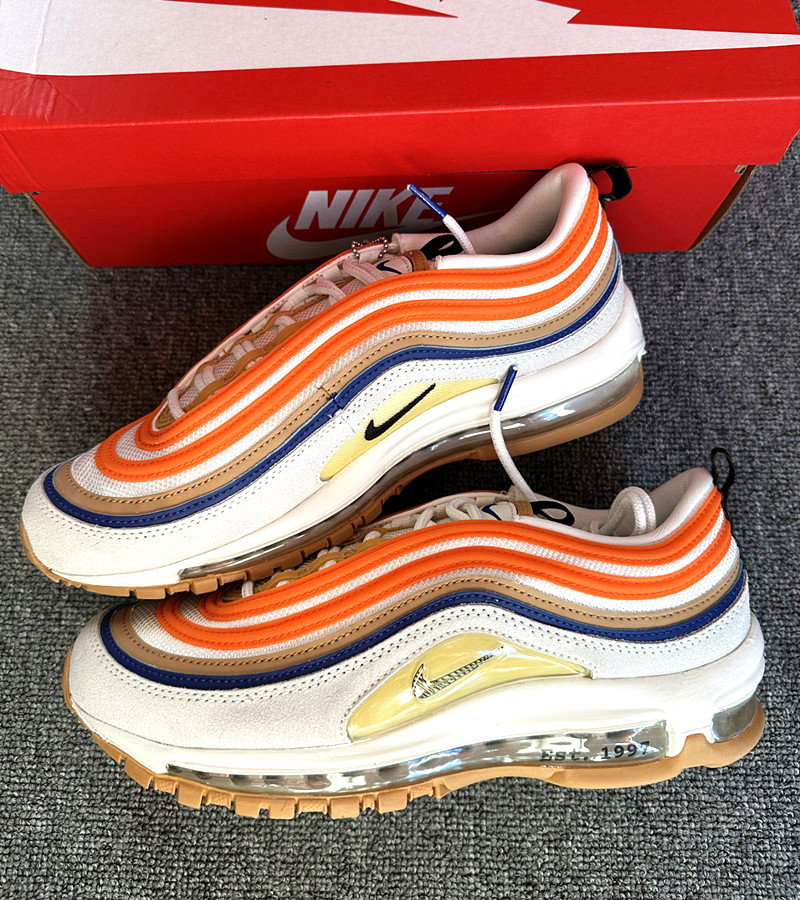 Nike/耐克 Air Max 97 男女气垫减震低帮复古跑步鞋 DV1486-162