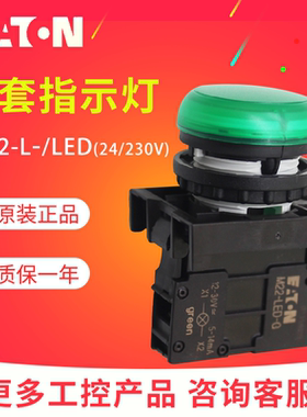 EATON伊顿穆勒指示灯M22-L-R G Y W B+支架+LED(230/24V)灯片成套