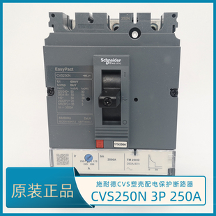 施耐德CVS250N 3P250A塑壳断路器 CVS250N TM250D LV525453 空开