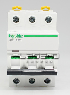 施耐德 第五代断路器 Acti9 IC65N C型 3P 20A 空气开关 A9F18320