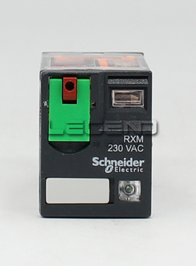 施耐德RXM2AB2P7 230VAC小型中间继电器 8脚 12A带测试带灯AC220V