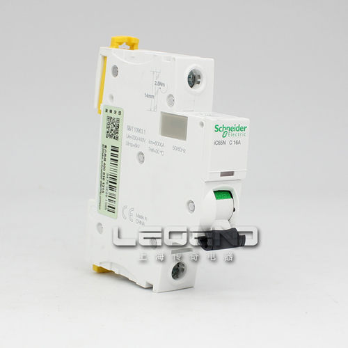 施耐德 第五代断路器 Acti9 IC65N 1P16A 空气开关 A9F18116 C型