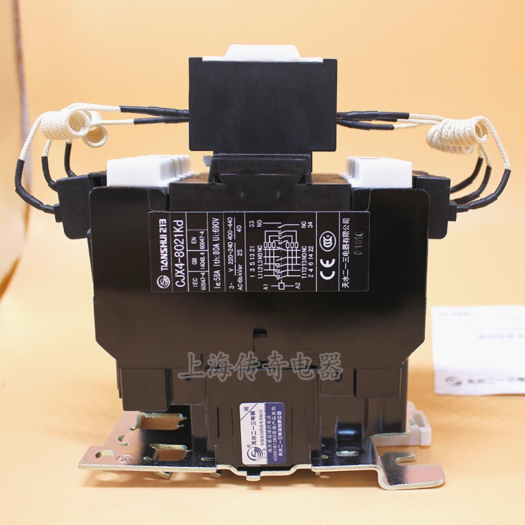 正品天水二一三CJX4 Kd切换电容器接触器CJX4-8021Kd 80A AC220V