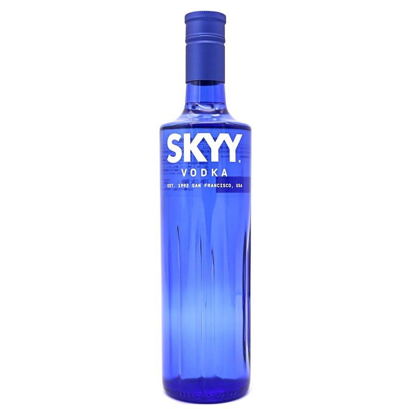 蓝天伏特加750ml原瓶进口烈酒skyy深蓝伏特加酒40度正品行货洋酒
