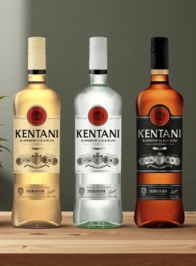 白朗姆酒700ml黑金甘蔗烈酒40度烘焙蛋糕提拉米苏酒吧鸡尾酒基酒