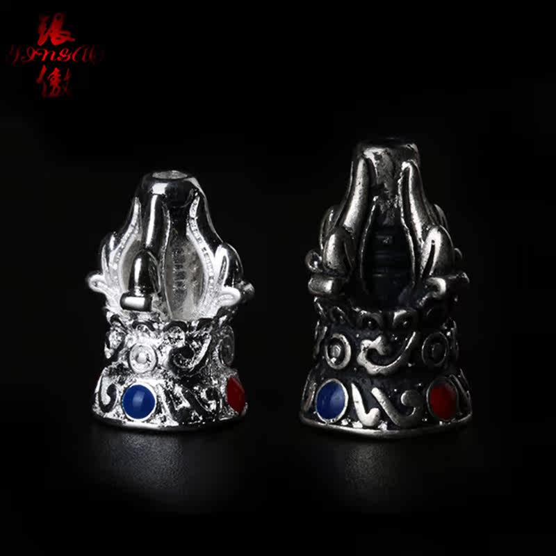 银傲 复古藏式金刚铃三通佛塔 