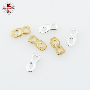 银傲 复古八字型挂环 挂圈 配环配件散珠紫檀金刚手串DIY文玩配饰