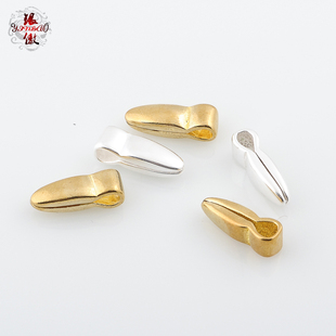 银傲 复古黄铜素面光面记数卡子散珠 藏式沉香文玩配饰手串配件