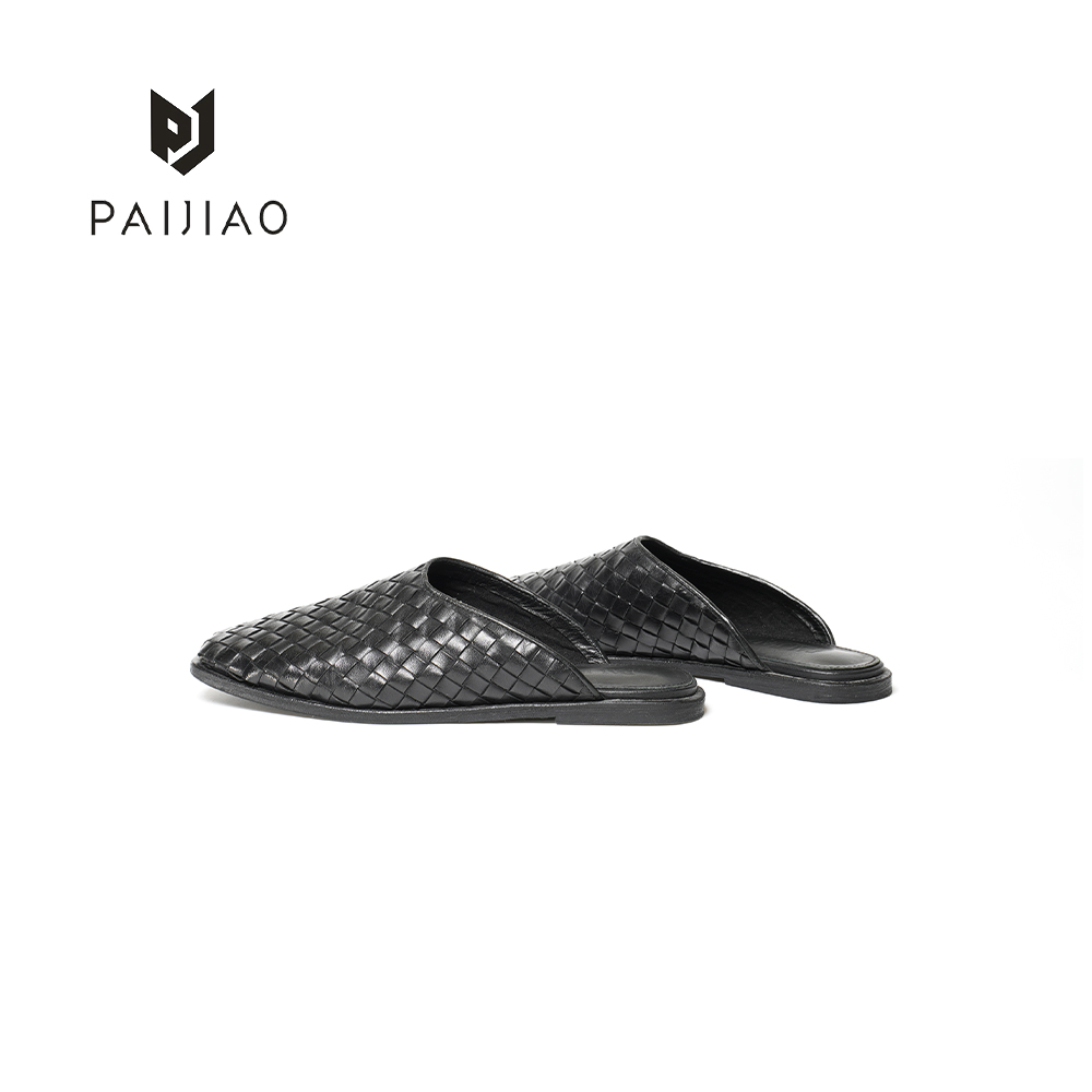 排角极简平底包头半拖时尚百搭