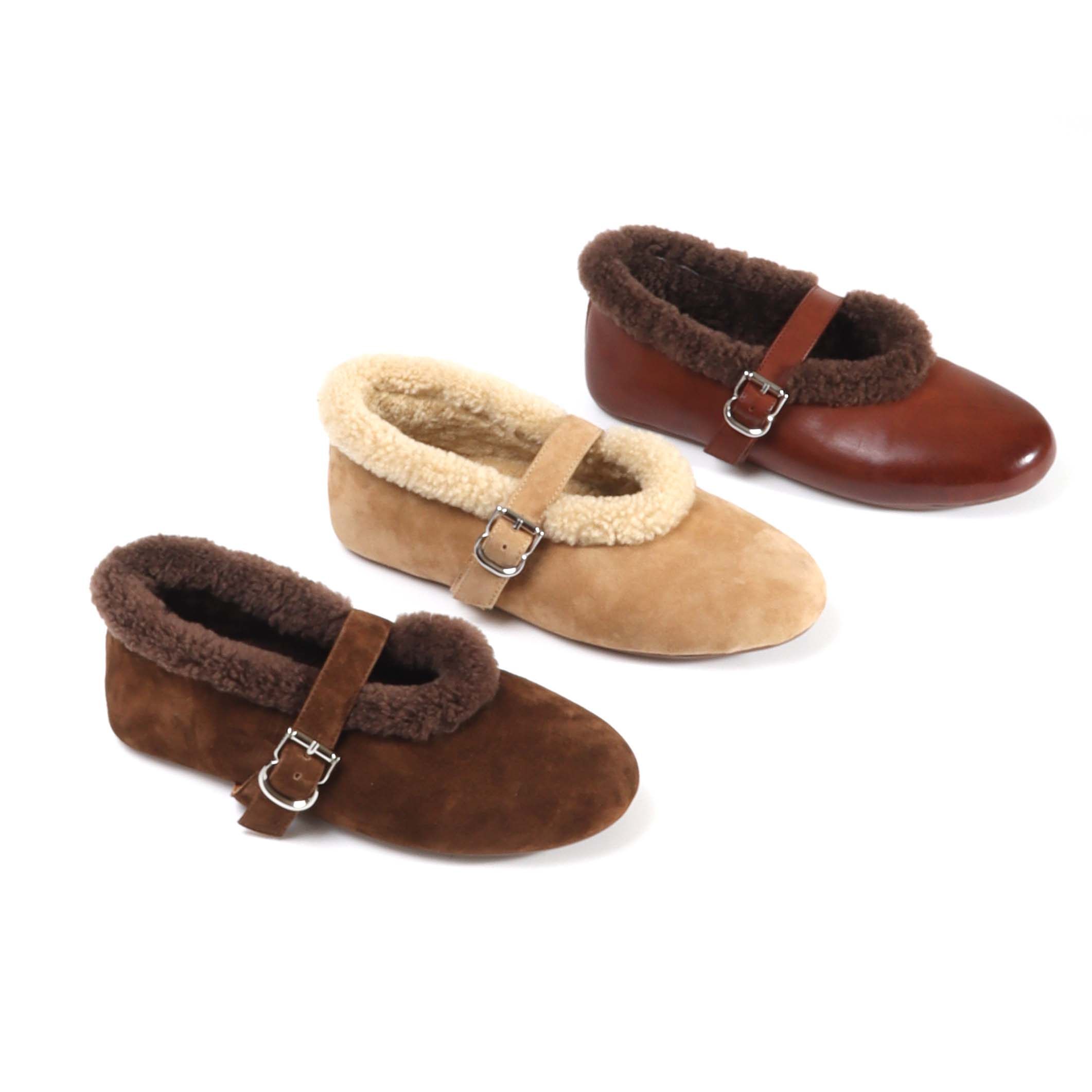 法式加绒羊皮毛绒芭蕾皮带扣皮毛一体玛丽珍女鞋毛毛鞋XD113056,女鞋,浅口单鞋,淘宝优惠券,粉丝福利购,淘宝优惠卷