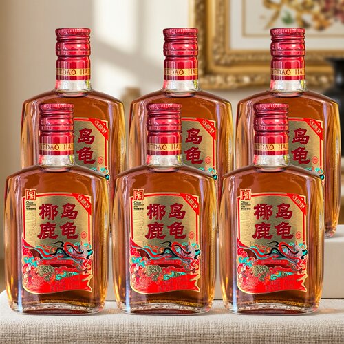 33度海南椰岛鹿龟酒(佳品)低糖型135ml*6瓶 配制酒小鹿酒包邮