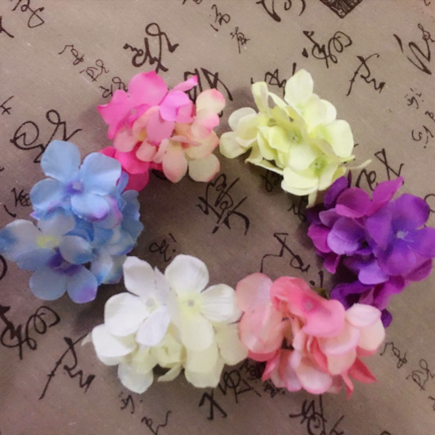 10厘米绢布绢花手工自制头饰簪子材料汉服配件