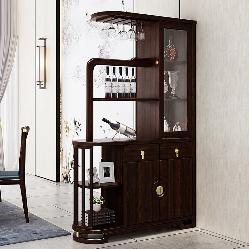 罗兰之恋新中式玄关柜屏风柜间厅柜隔断柜客厅酒柜进门全实木玄关