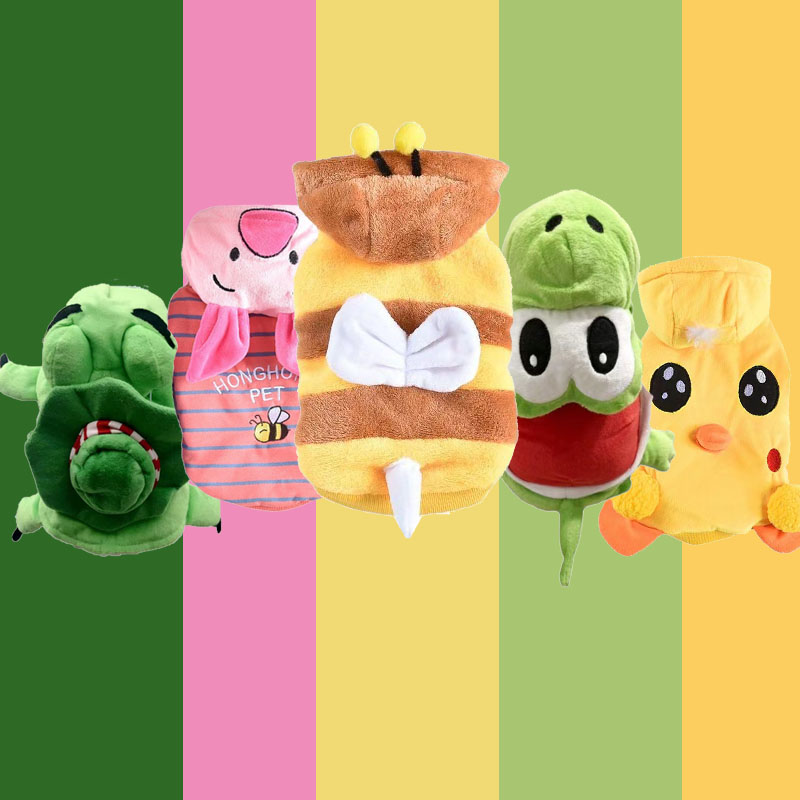 我在动物园 冬季宠物猫咪可爱雪纳瑞变身保暖中大型犬博美狗衣服