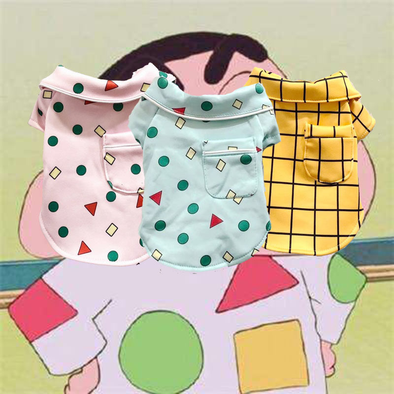 蜡笔小新亲子款睡衣有袖布偶猫