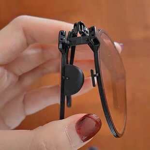 焦下折叠太阳镜鼻托卡扣鼻托D型半月墨镜插入式插孔金属套入鼻托