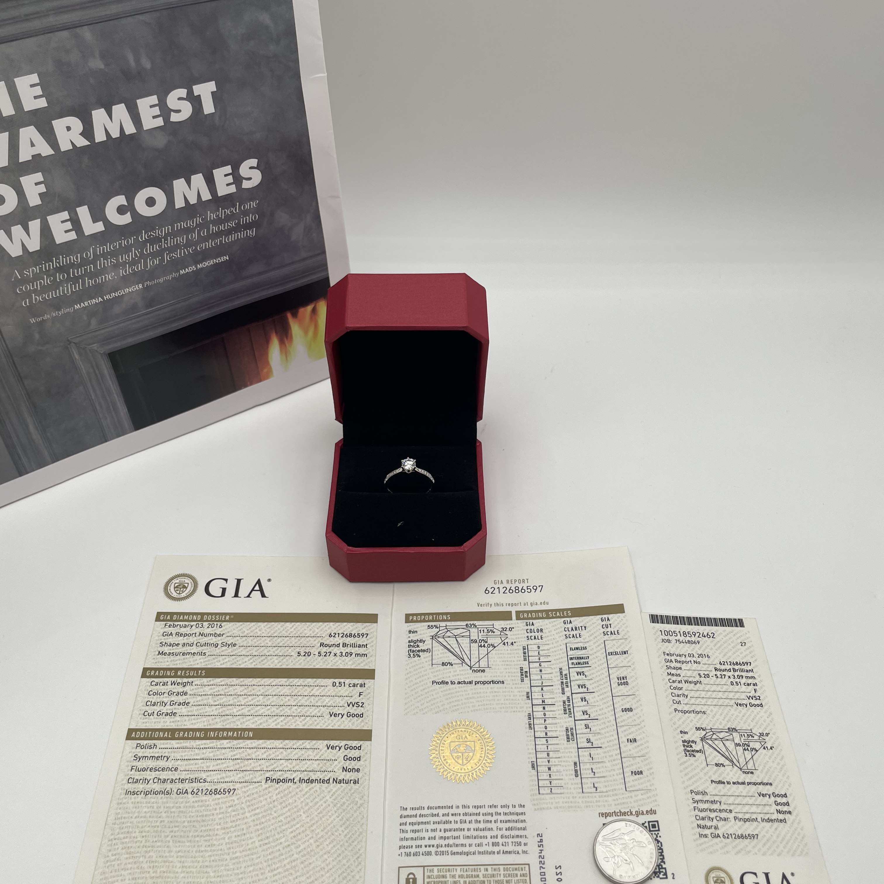 51分六爪精品钻戒 GIA 高品质钻石