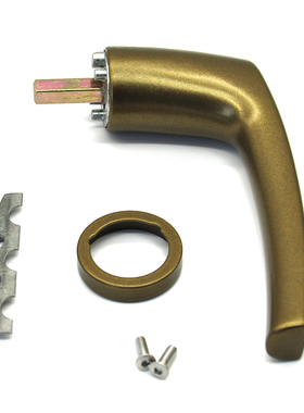 Roto门窗无基座把手锁歪手柄断桥铝配件极简拉手静音窗锁直手柄