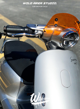 适用于2025新款九号Q5 80C 85C 95C电动摩托车改装复古挡风板配件