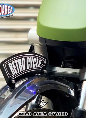 适用小牛UQI本田雅迪爱玛电动车摩托车改装复古通用挡泥板装饰板