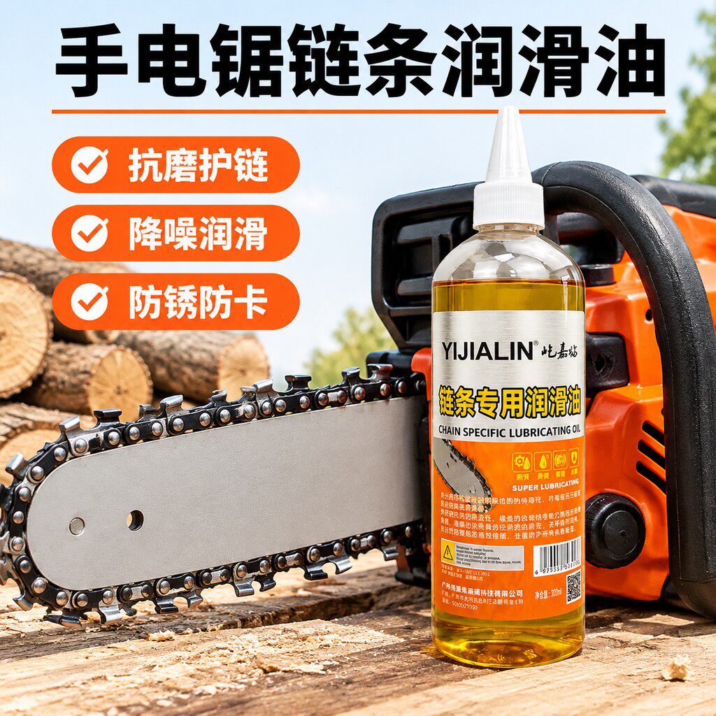 手电锯链条专用润滑油油锯导板耐高温链条油家用机械防锈保养机油