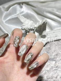 VISION NAIL布拉契提猫眼美甲贴片成品可拆卸手工穿戴甲片