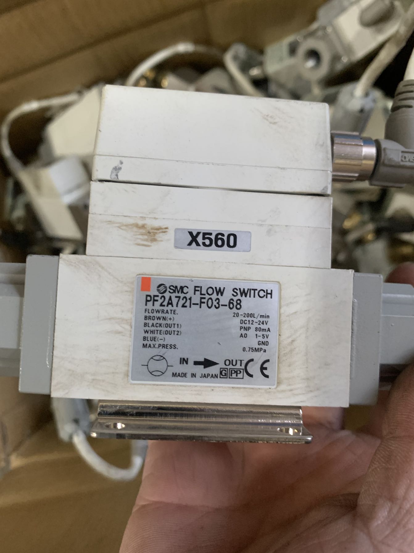 SMC PF2A721-F03-68 流量计 9成新 电压模拟输出