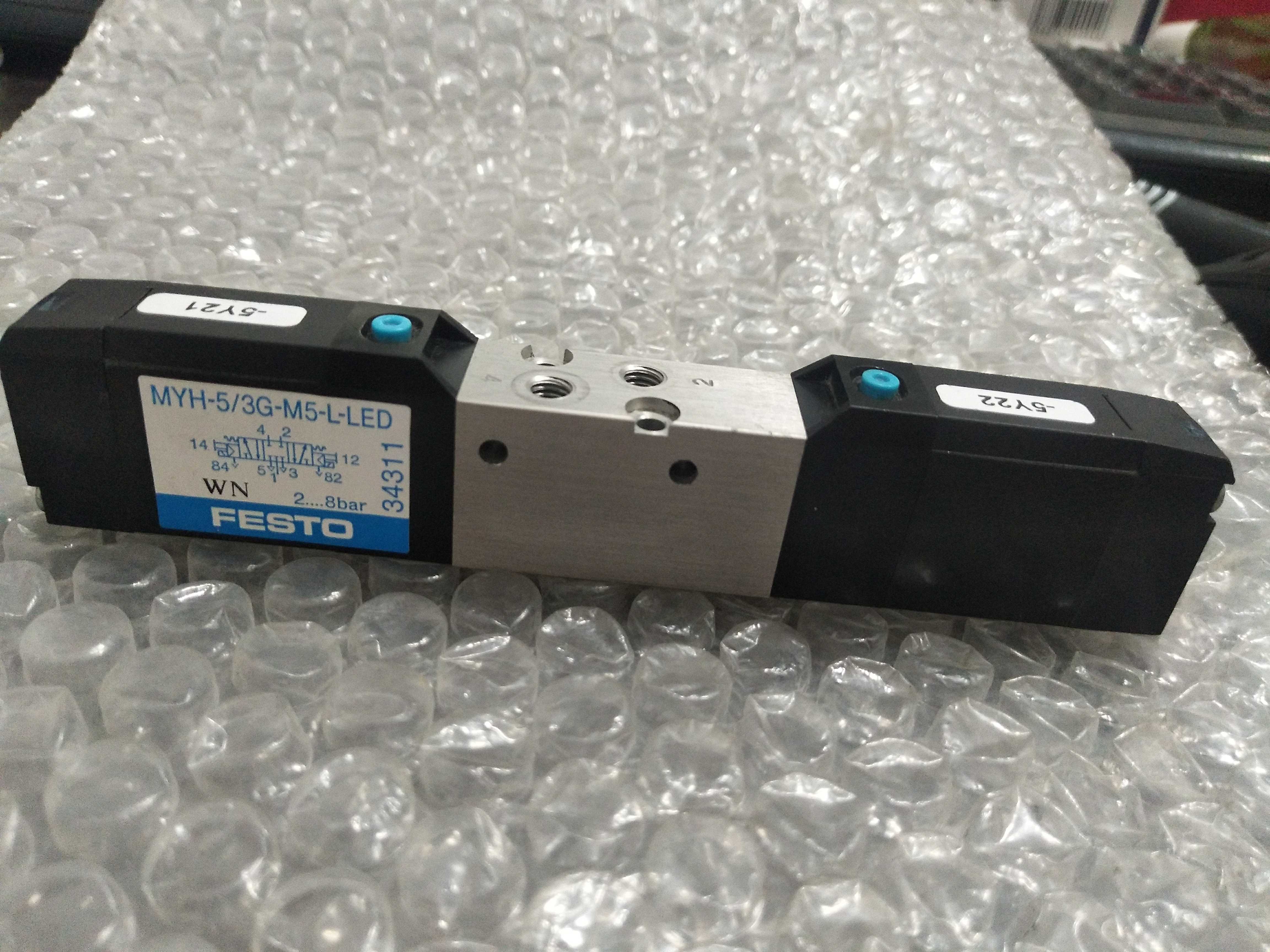 FESTO MYH-5/3G-M5-LED 34311 进口原装正品 电磁阀 电阻器